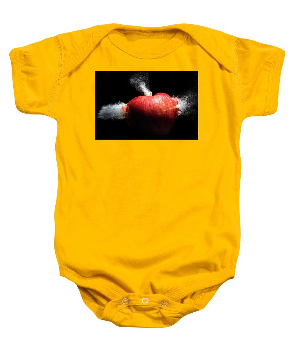 Apple Baby Onesie featuring the photograph An Apple a Day by Deborah Penland