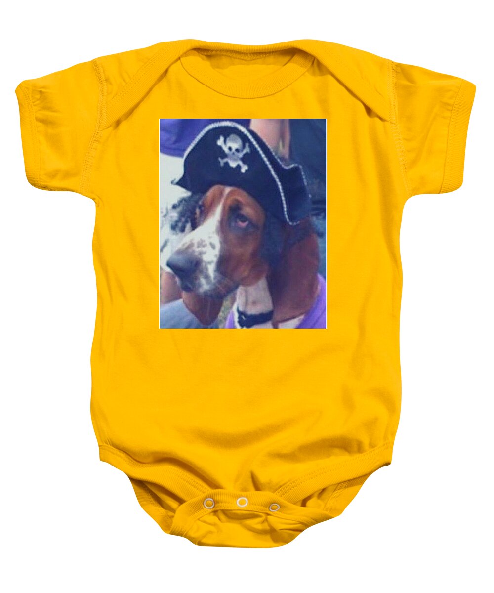 Greenville Baby Onesie featuring the photograph Arrrrgh Woof by Lee Darnell