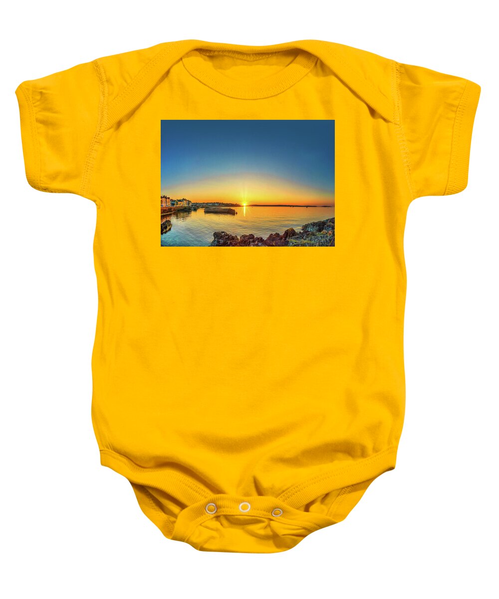 Andbc Baby Onesie featuring the photograph Bangor Bay Sunset by Martyn Boyd