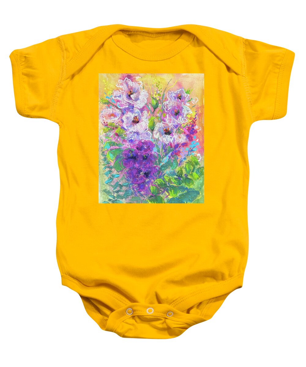 Flowers Baby Onesie featuring the painting Beautiful Morning by Susan Jenkins