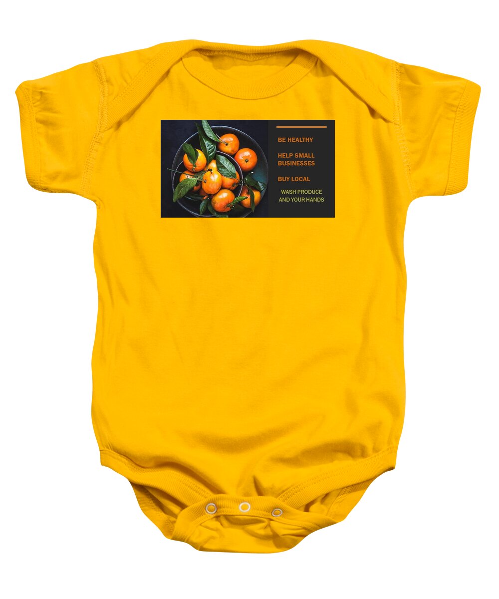 Buy Local Baby Onesie featuring the photograph Buy Local Produce by Nancy Ayanna Wyatt