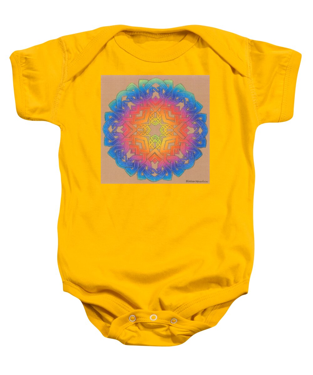  Celtic Knot Baby Onesie featuring the painting Celtic Knot 4 22 2021 by Hidden Mountain