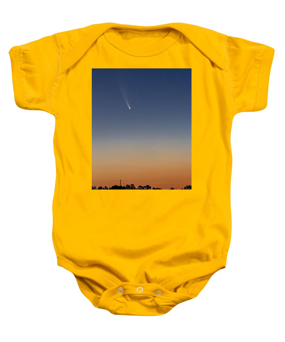 2020 Baby Onesie featuring the photograph Comet C/2020 F3 NeoWise by Charles Hite