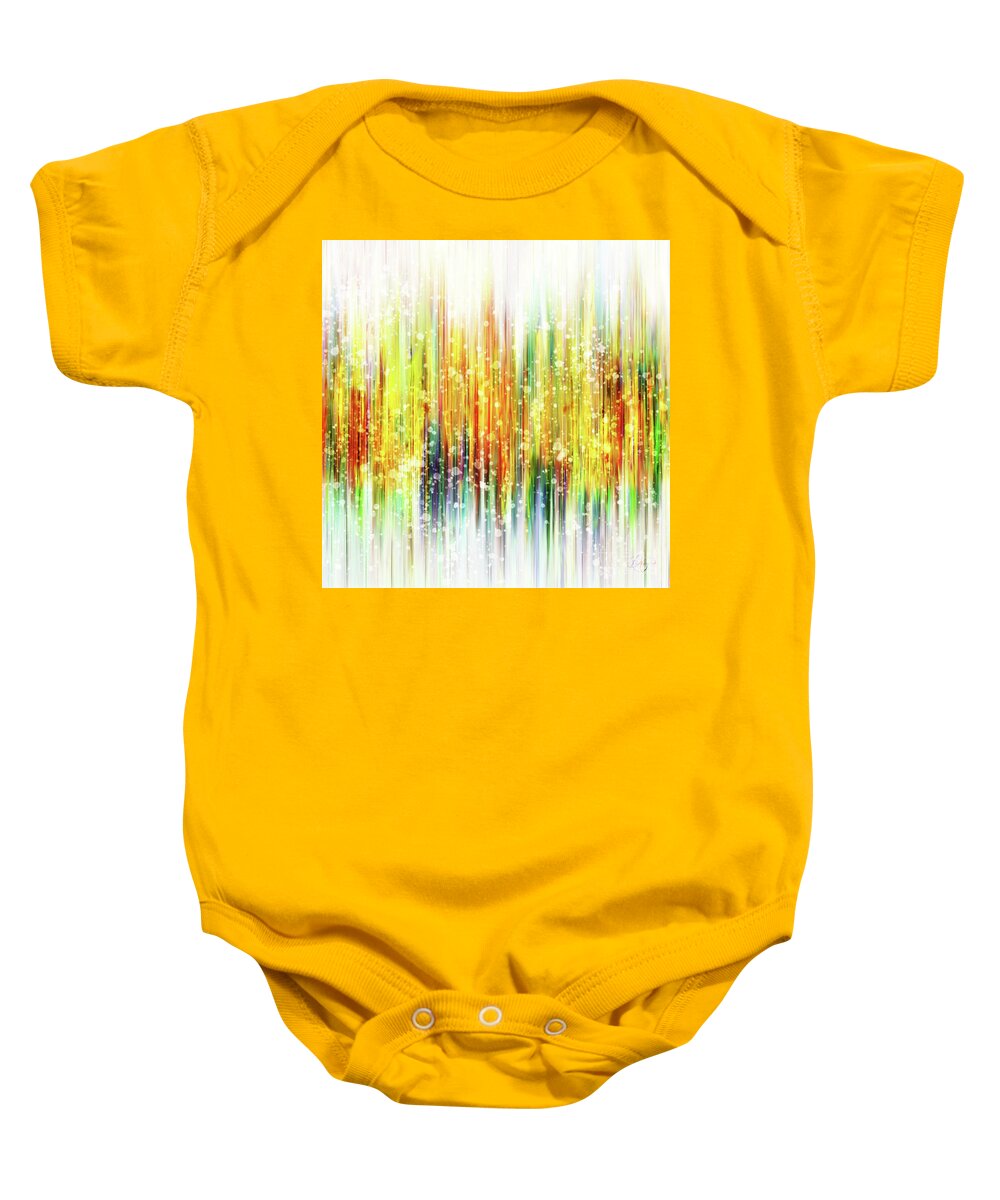 Abstract Baby Onesie featuring the painting Equally and Primarily Delightful by Neece Campione