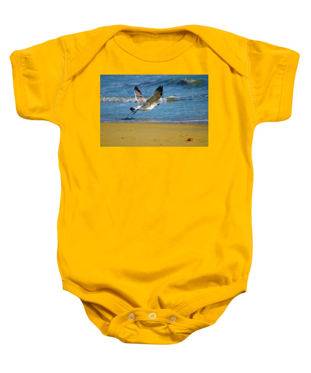 Birds Baby Onesie featuring the photograph Freedom of Flight by Marcus Jones