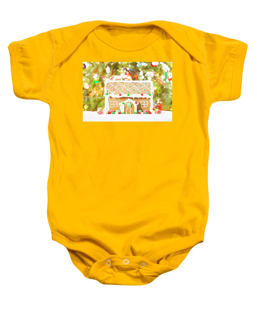 Photography Baby Onesie featuring the photograph Gingerbread House by Daniel Knighton