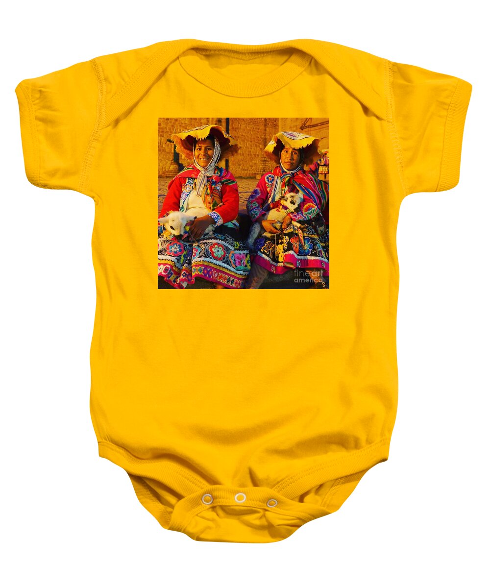  Baby Onesie featuring the photograph Girlfriends by Reena Kapoor
