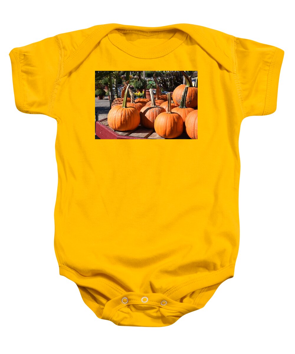 Pumpkins Baby Onesie featuring the photograph Halloween 260 by Joyce StJames