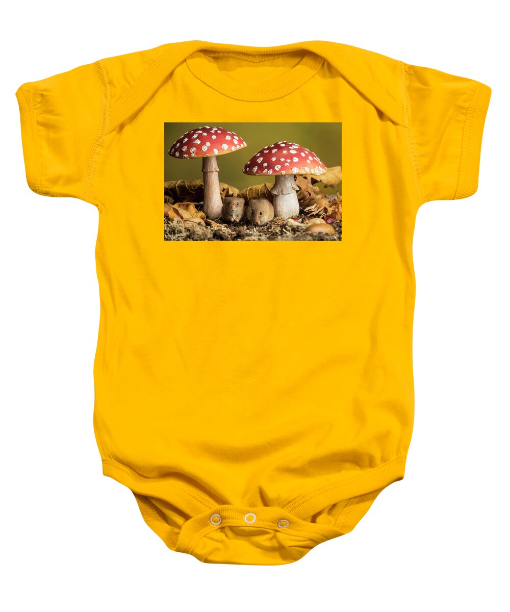 Harvest Baby Onesie featuring the photograph Hm-8664 by Miles Herbert