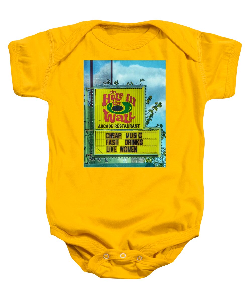 Hole In The Wall Baby Onesie featuring the photograph Hole in the Wall by Gia Marie Houck