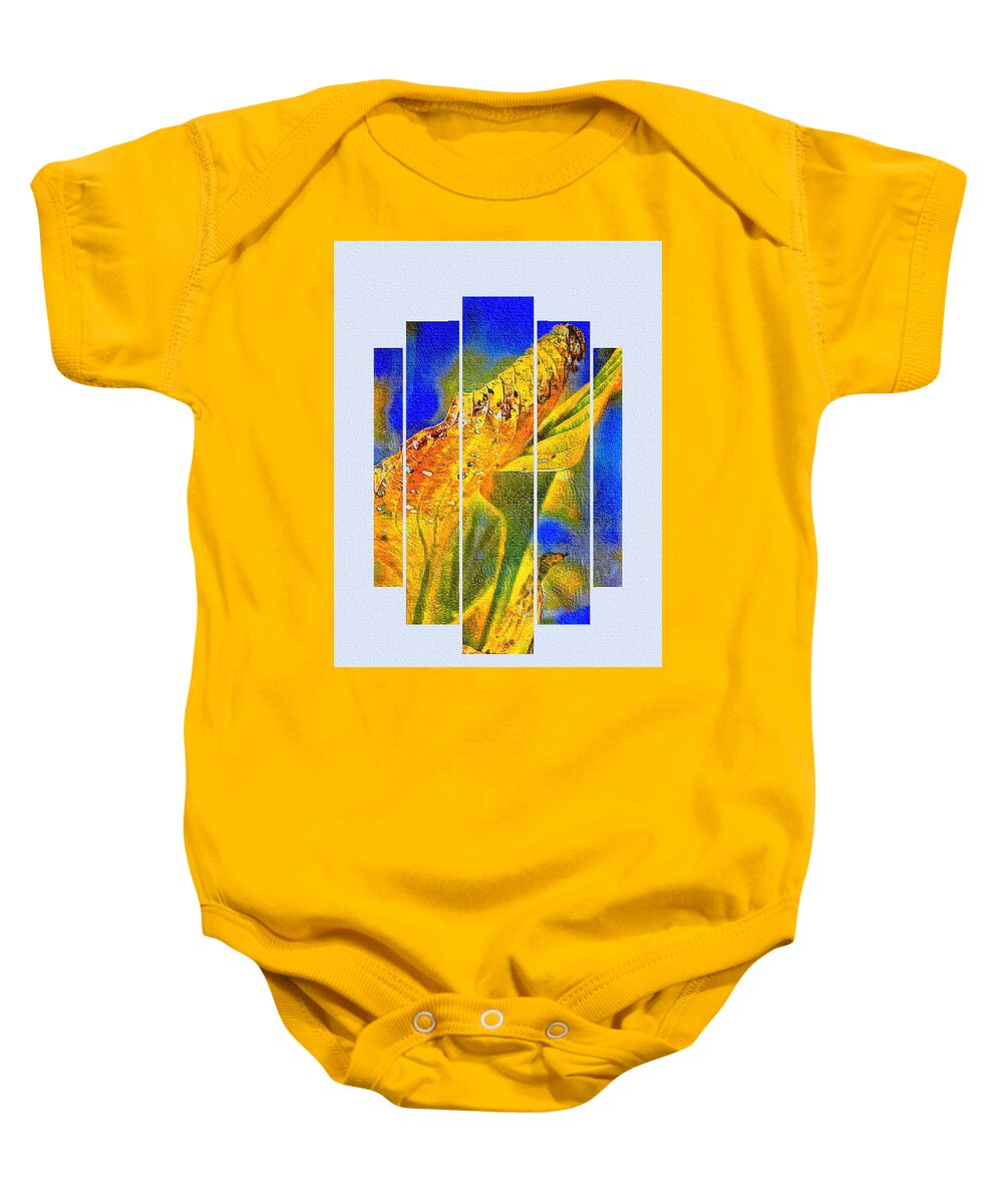 Hosta Baby Onesie featuring the photograph Hosta's Golden End by Rene Crystal