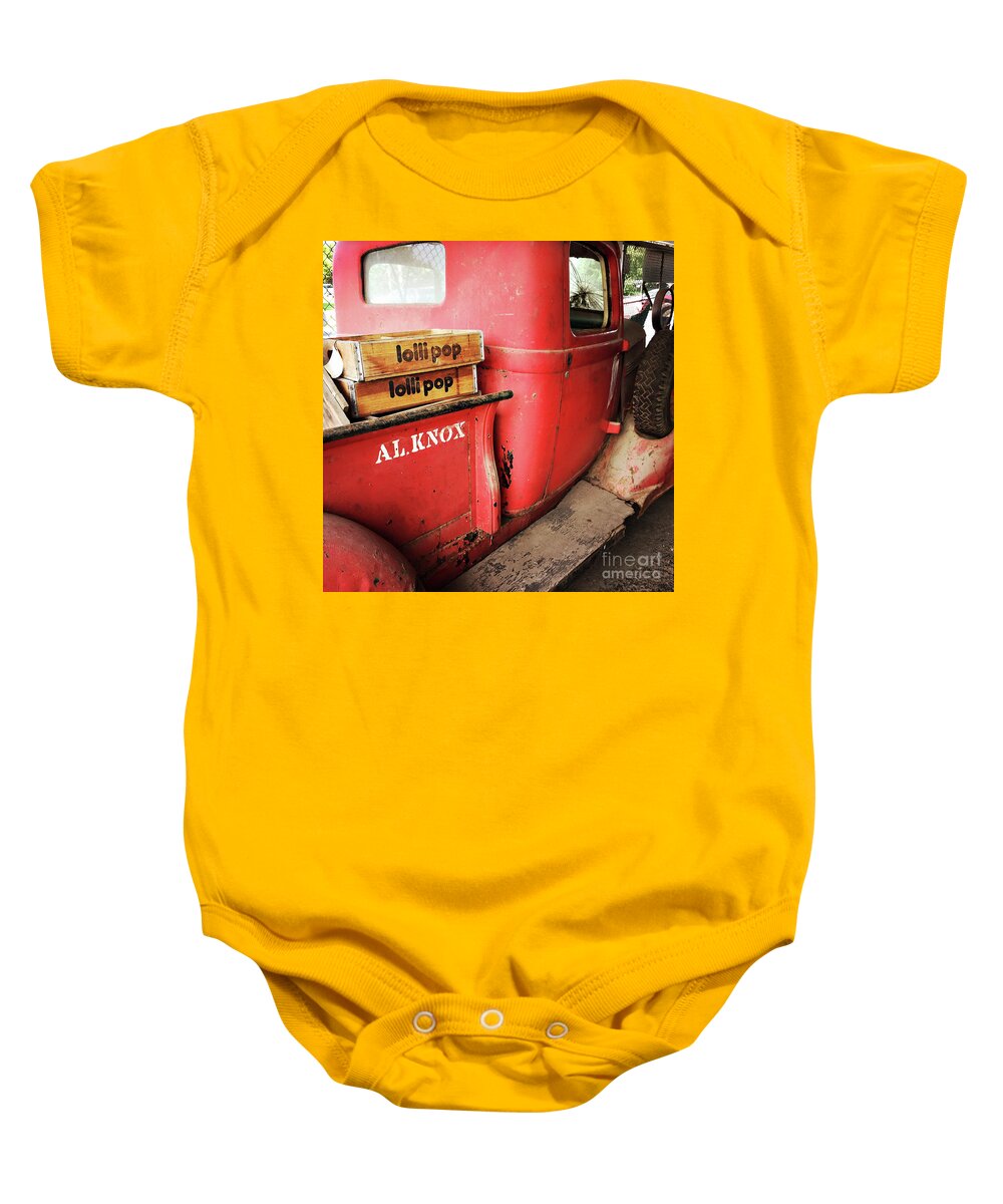 Canada Baby Onesie featuring the photograph Lollipop Truck by RicharD Murphy