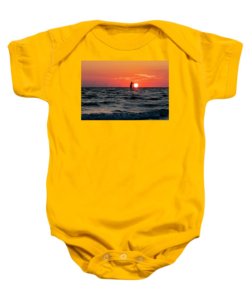 St Pete Beach Baby Onesie featuring the photograph Melting Sun by Todd Tucker