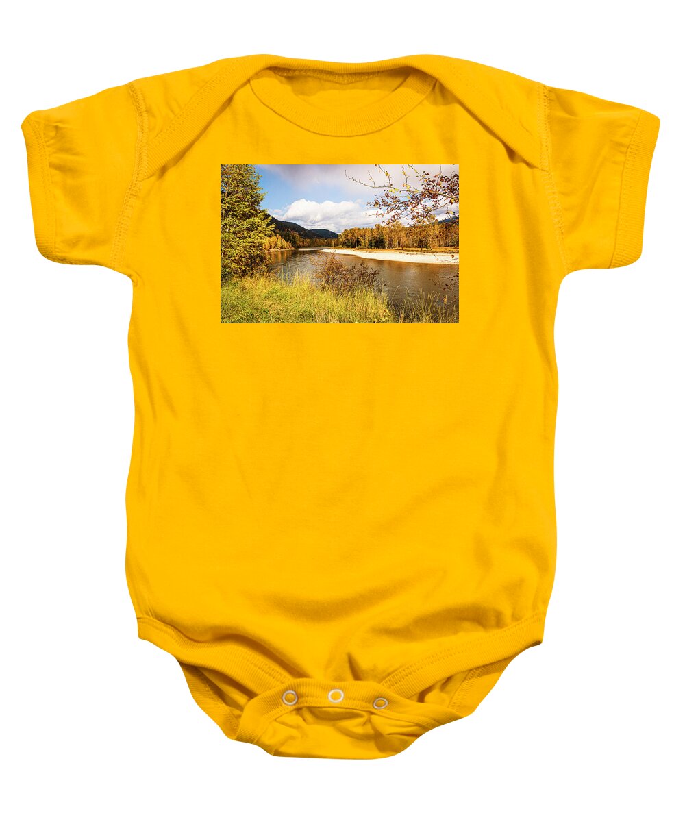 Landscapes Baby Onesie featuring the photograph North Saskatchewan River by Claude Dalley