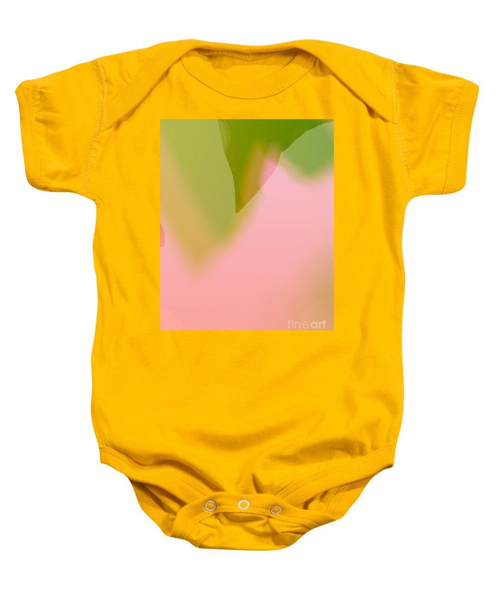 Abstract Art Baby Onesie featuring the digital art Orchid by Jeremiah Ray