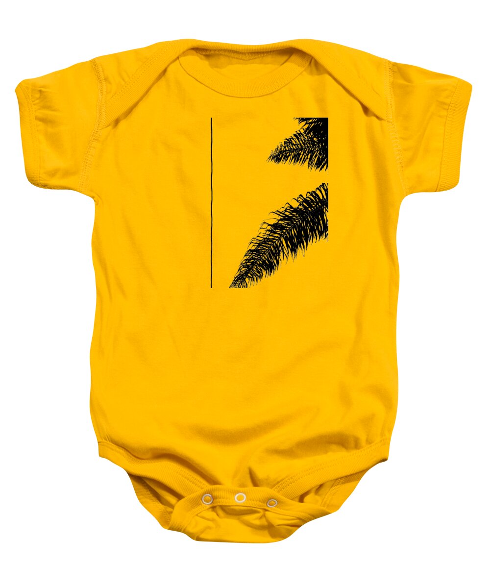 Photography Baby Onesie featuring the photograph Palm-tree-silhouette3 by Fei A