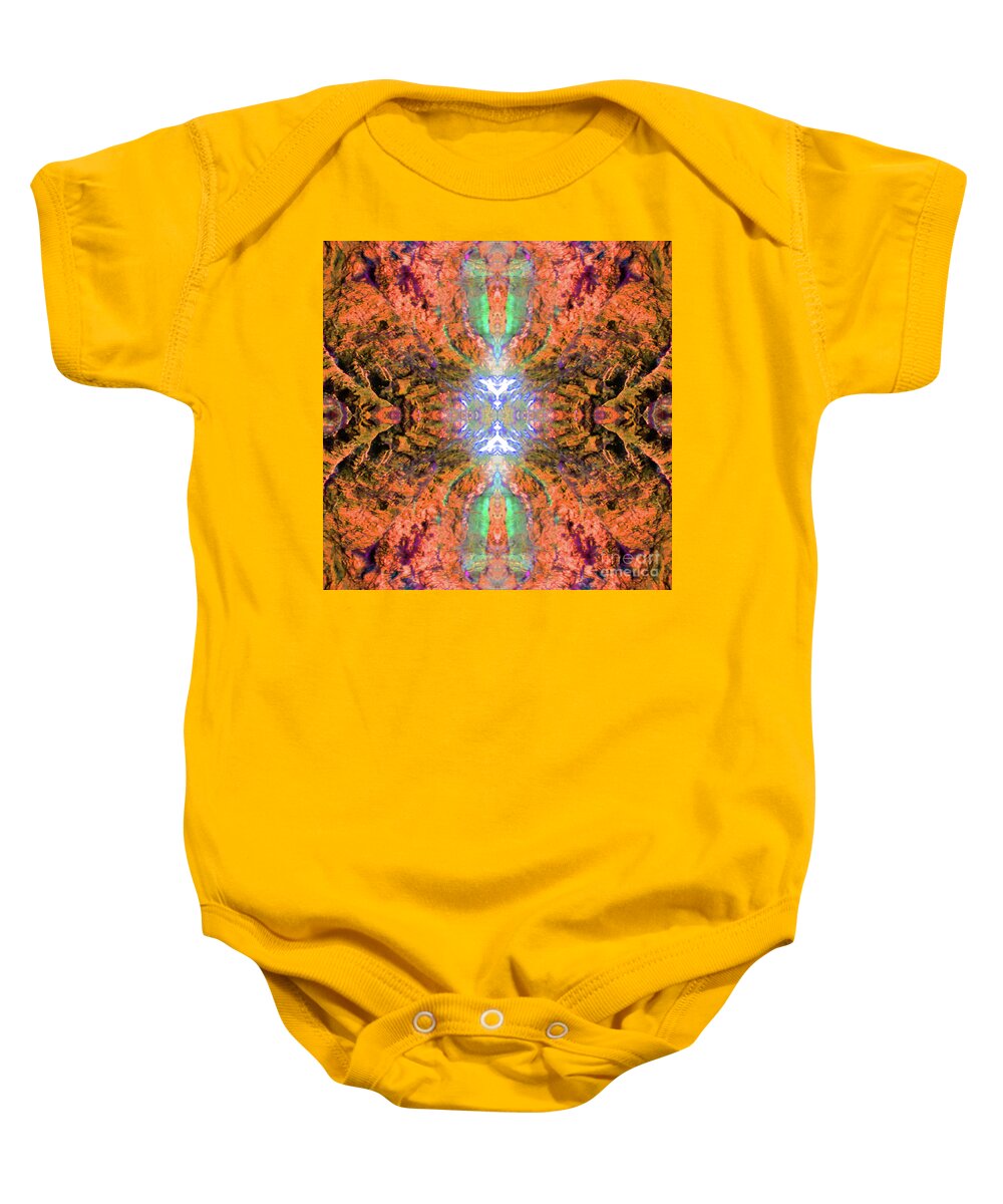 Abstract Baby Onesie featuring the photograph Royal Tapestry by Randall Weidner