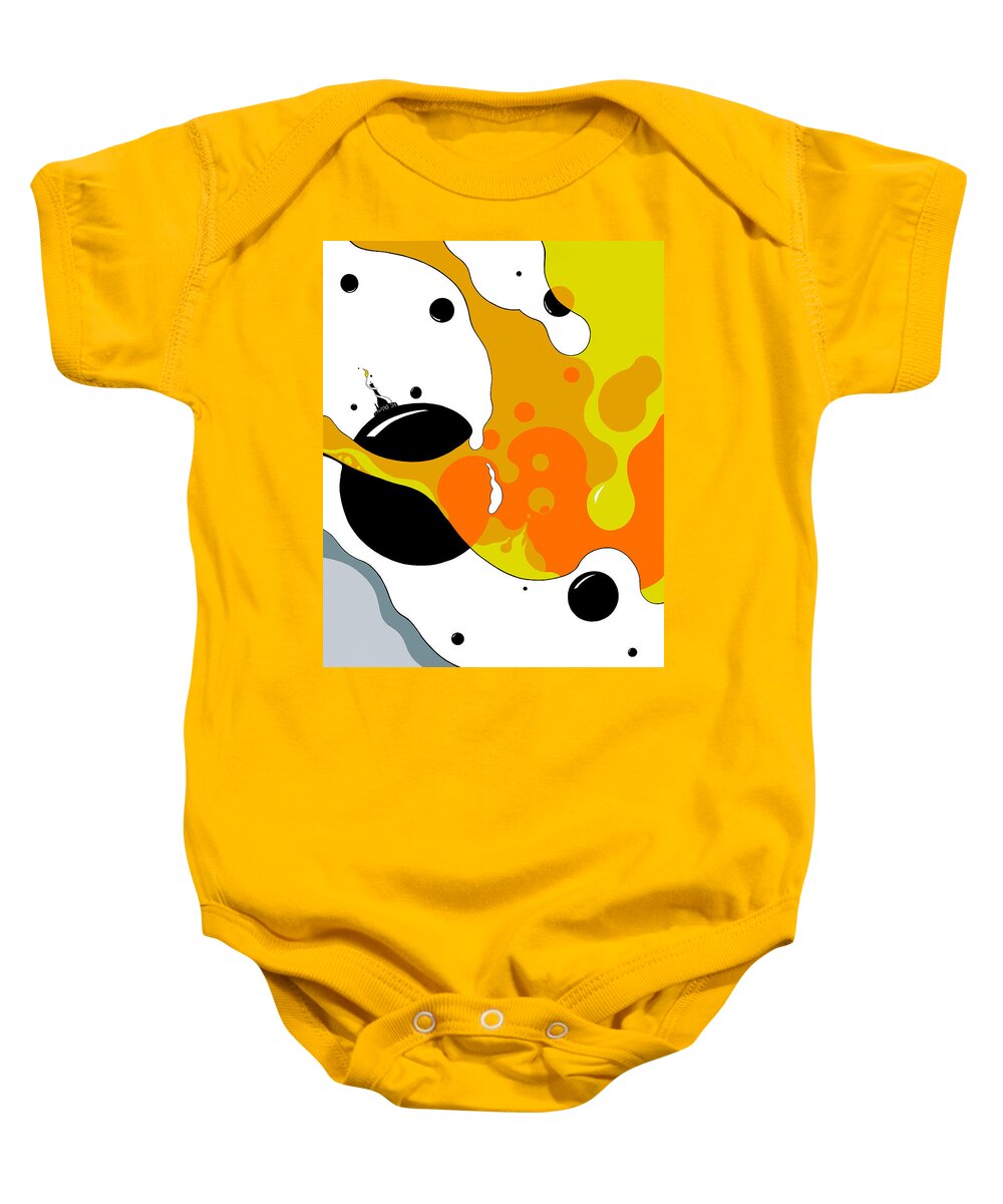 Climate Change Baby Onesie featuring the digital art Stink Bomb by Craig Tilley