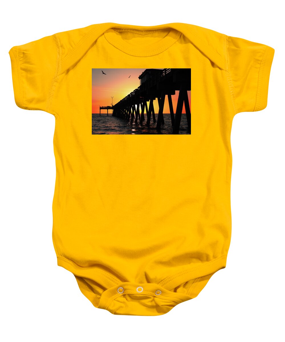 Mountain Baby Onesie featuring the photograph Sunset Dreamz by Go and Flow Photos