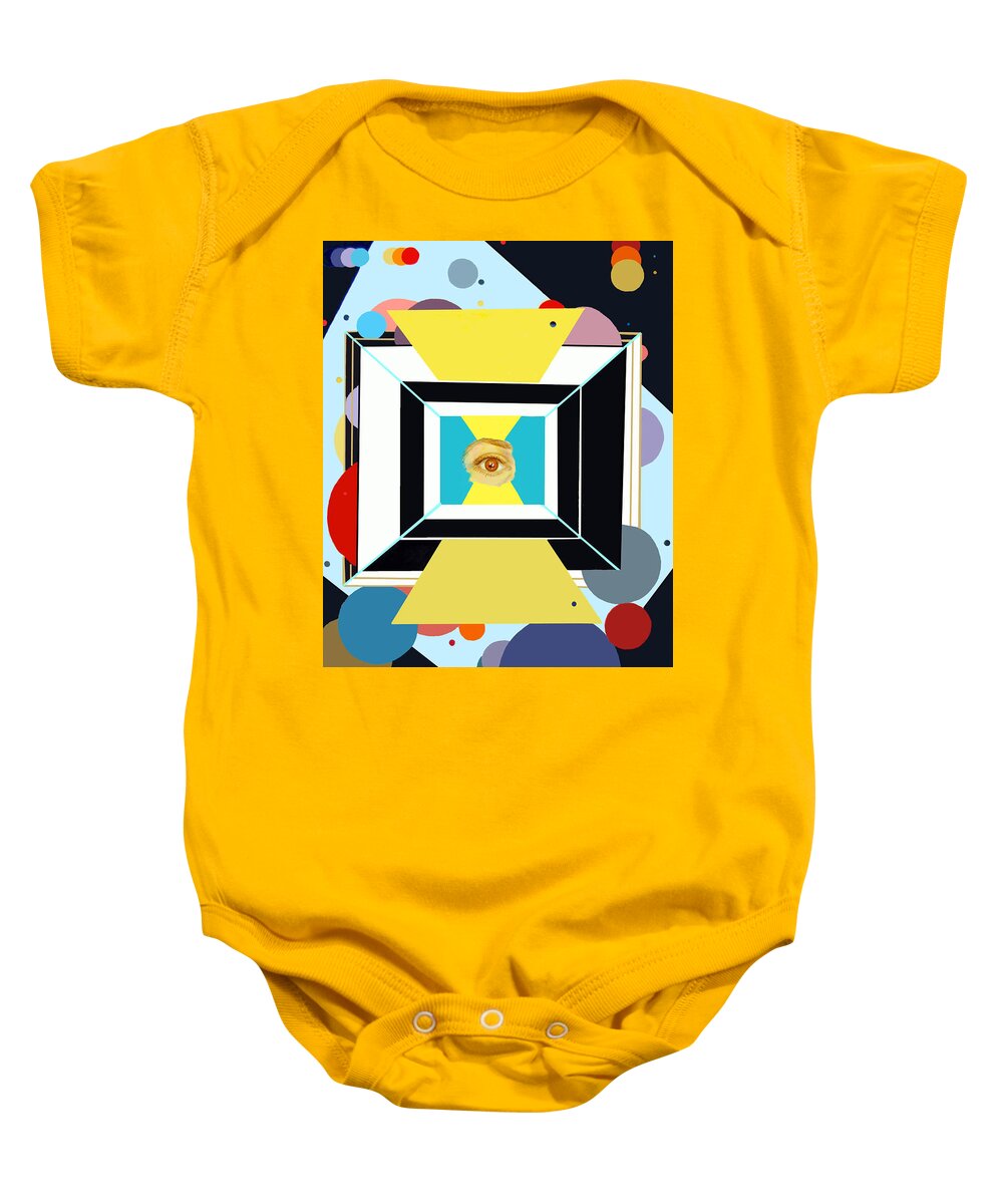 Abstract Baby Onesie featuring the painting The Artist's Eye by Vallee Johnson