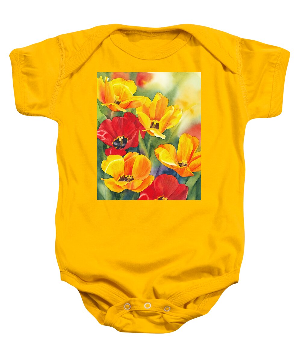 Flower Baby Onesie featuring the painting The Breath of Spring by Espero Art