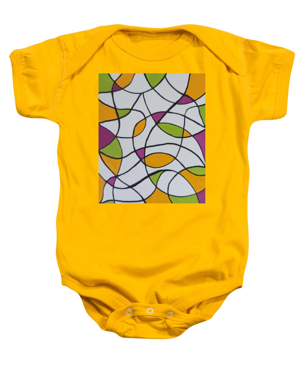Endless Baby Onesie featuring the painting There and Back 3rd Voyage to Nowhere series by James Adger