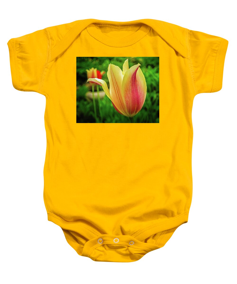 Flower Baby Onesie featuring the photograph Tulip by Dan Eskelson