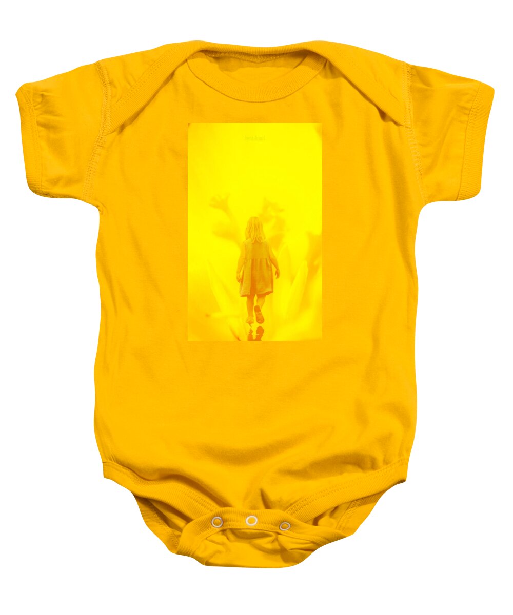 Flowers Baby Onesie featuring the photograph Walking On Sunshine MiRATGES by Auranatura Art