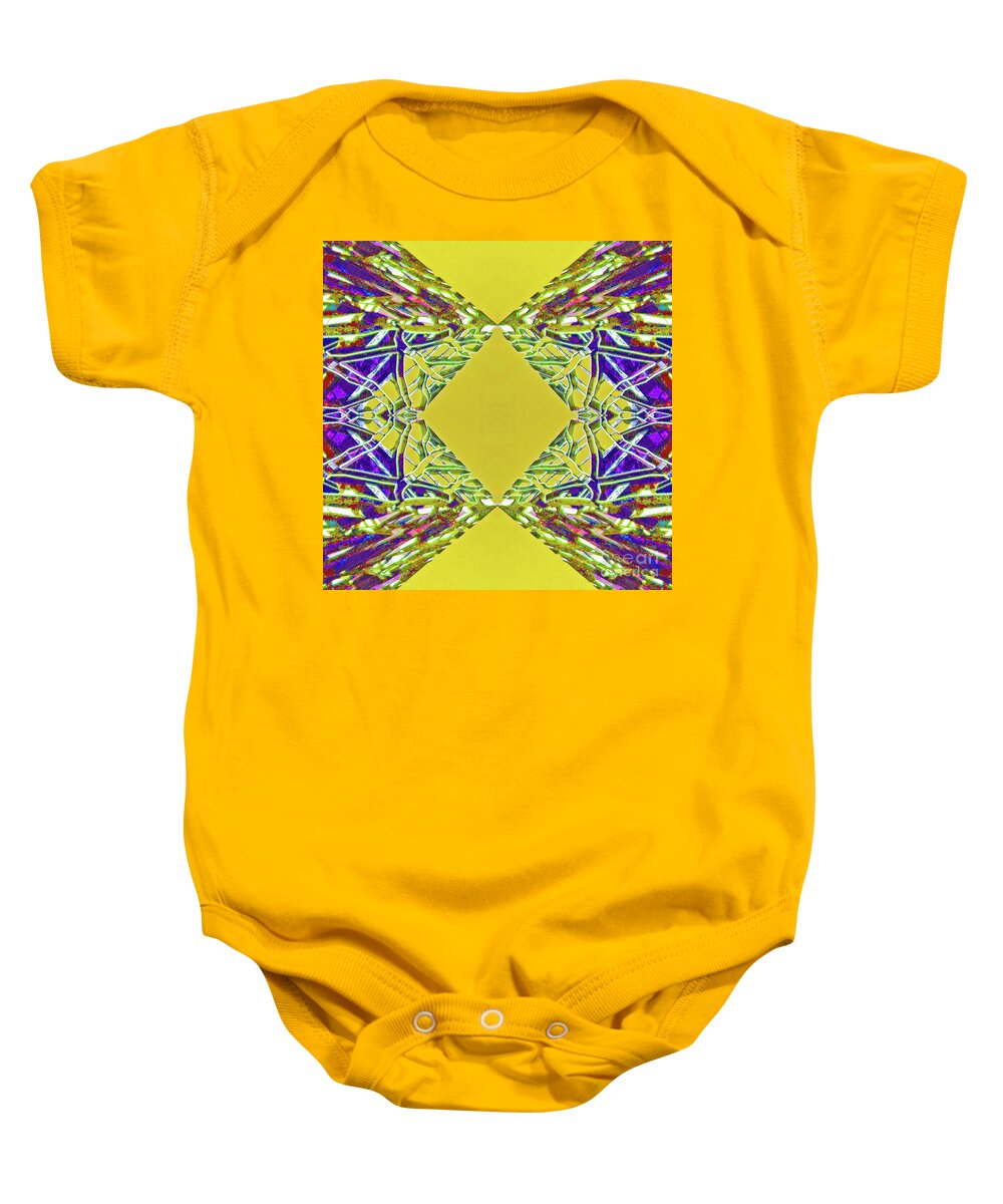 Abstract Baby Onesie featuring the photograph Wellington Diamond 7 by Randall Weidner