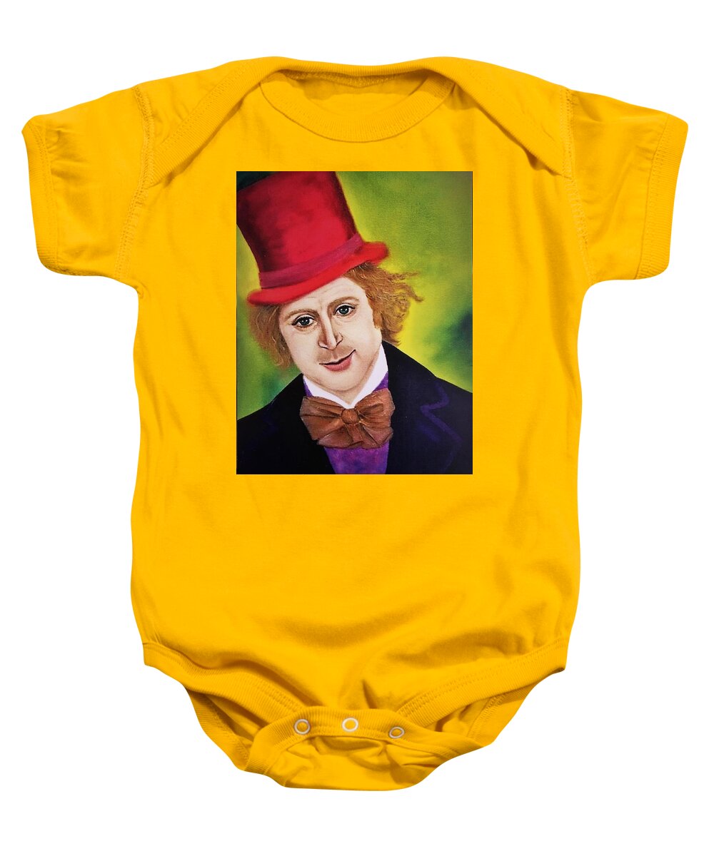 . Portrait Willy Wonka Wall Art Home Décor Gloss Print Cards White Envelope Greeting Cards Face Portrait Posters Print Blue Eyes Red Hat Cards For Him Gift Idea Baby Onesie featuring the photograph Willy Wonka by Tanya Harr