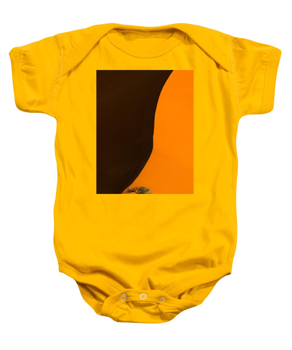 Sossusvlei Baby Onesie featuring the photograph Yin and Yang by Peter Boehringer