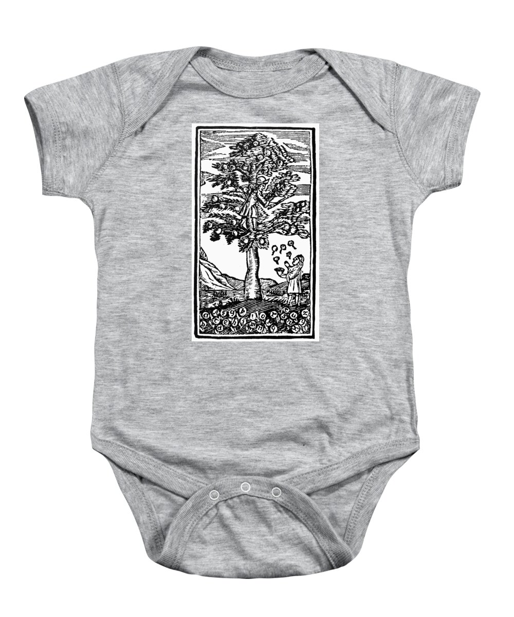 1710 Baby Onesie featuring the painting Education Speller, 1710 #1 by Granger