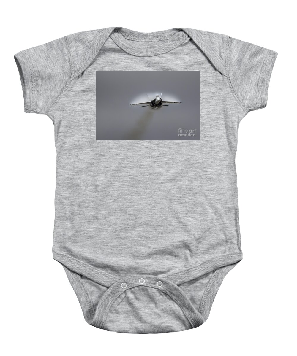 F18 Baby Onesie featuring the photograph F18 Super Hornet #1 by Airpower Art