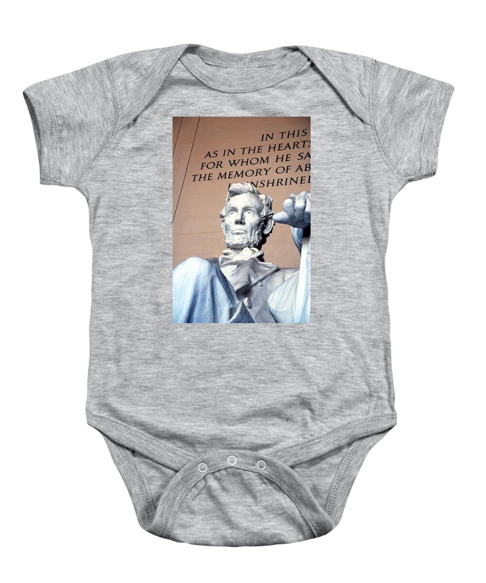 Washington Baby Onesie featuring the photograph Lincoln Memorial by Kenny Glover