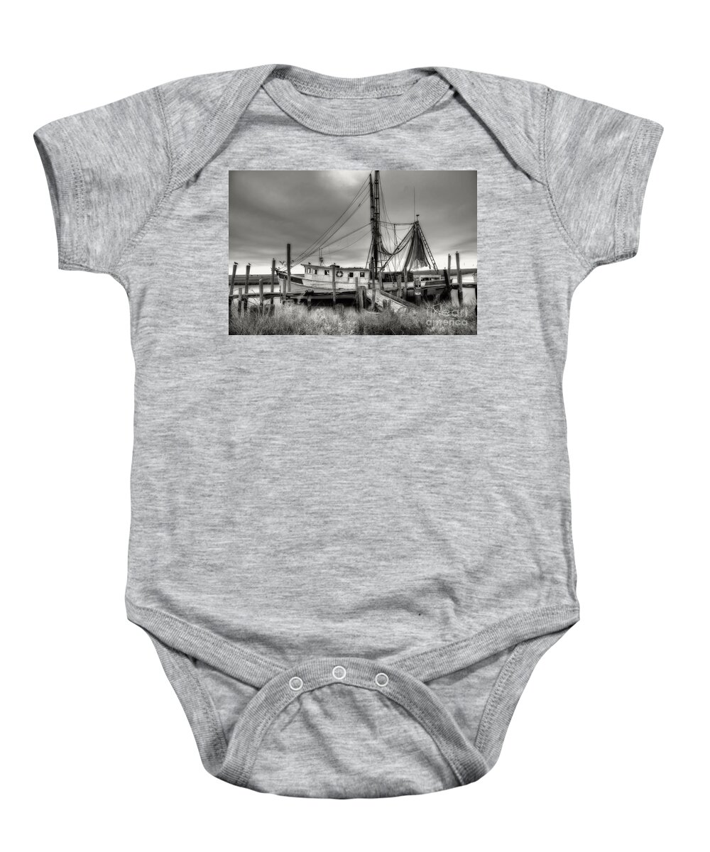 Shrimp Boat Baby Onesie featuring the photograph Lowcountry Shrimp Boat #1 by Scott Hansen