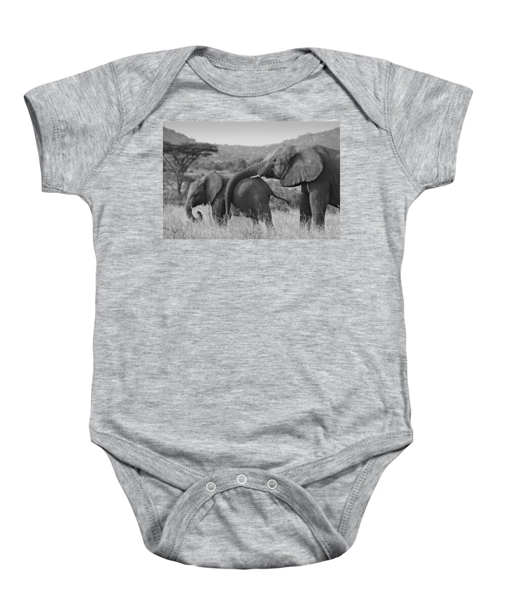 Africa Baby Onesie featuring the photograph Maternal Love #2 by Michele Burgess