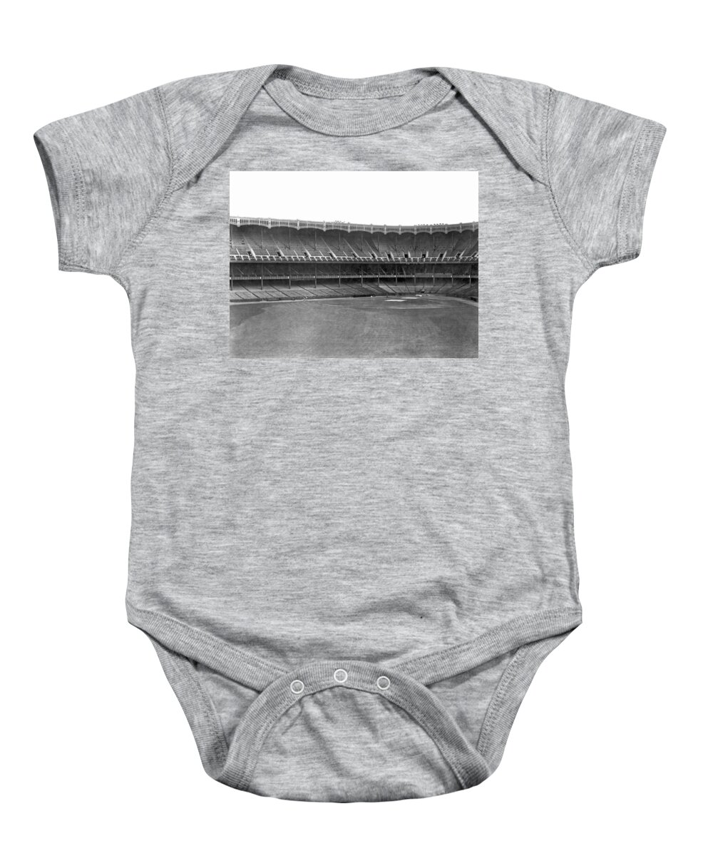 1923 Baby Onesie featuring the photograph New Yankee Stadium #1 by Underwood Archives