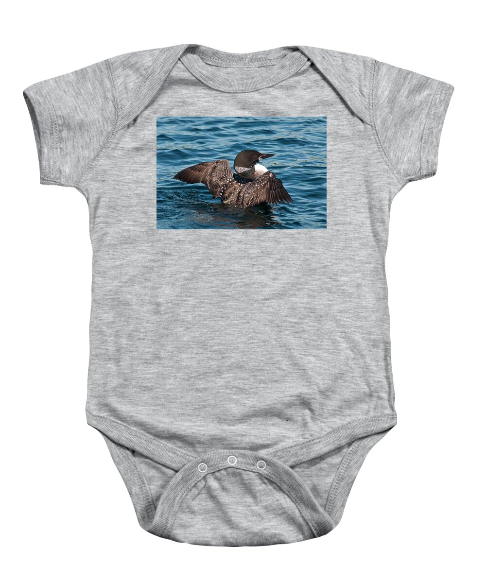 Brenda Baby Onesie featuring the photograph Spreading My Wings #1 by Brenda Jacobs