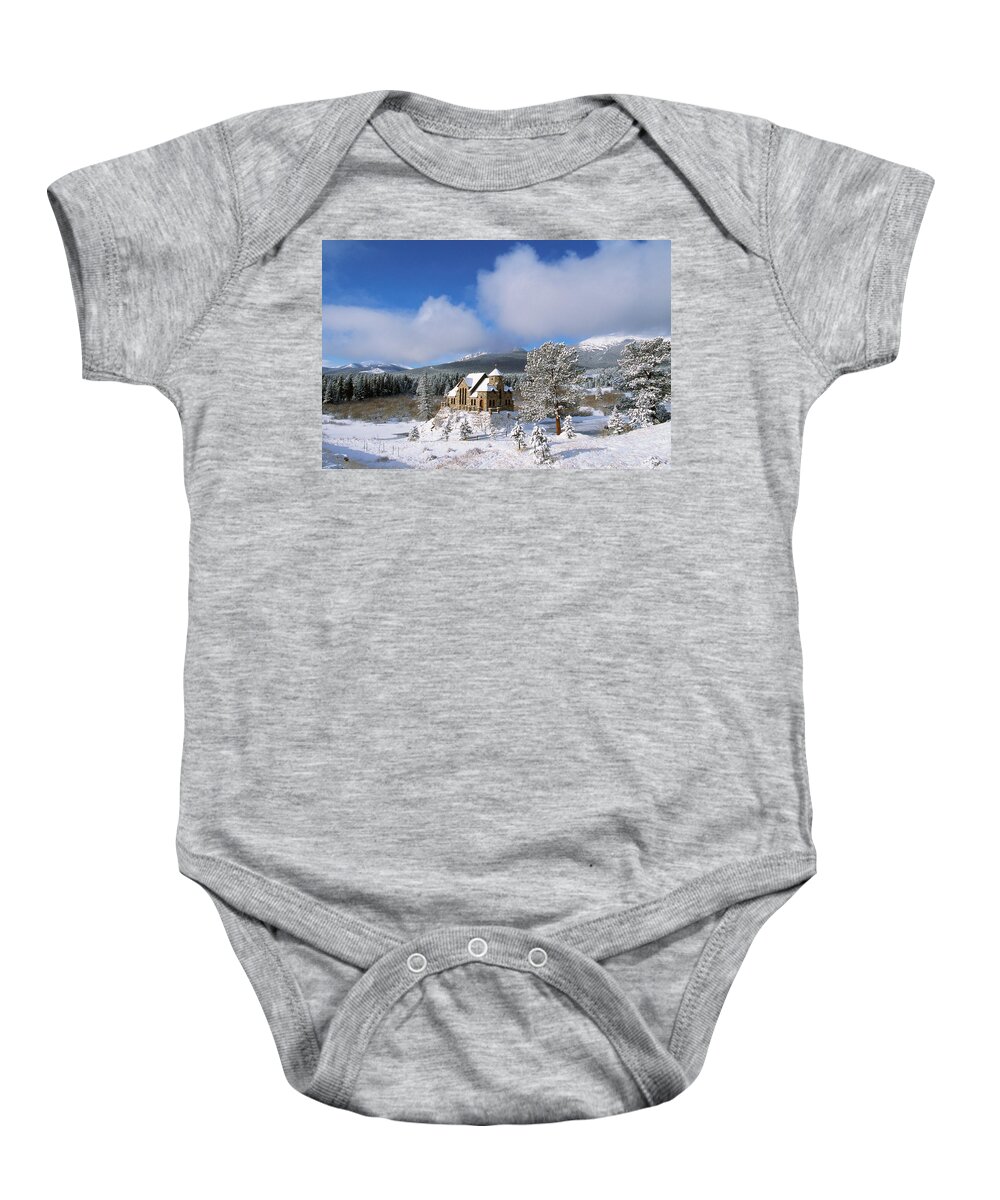 Catholic Baby Onesie featuring the photograph The Chapel on the Rock I by Eric Glaser