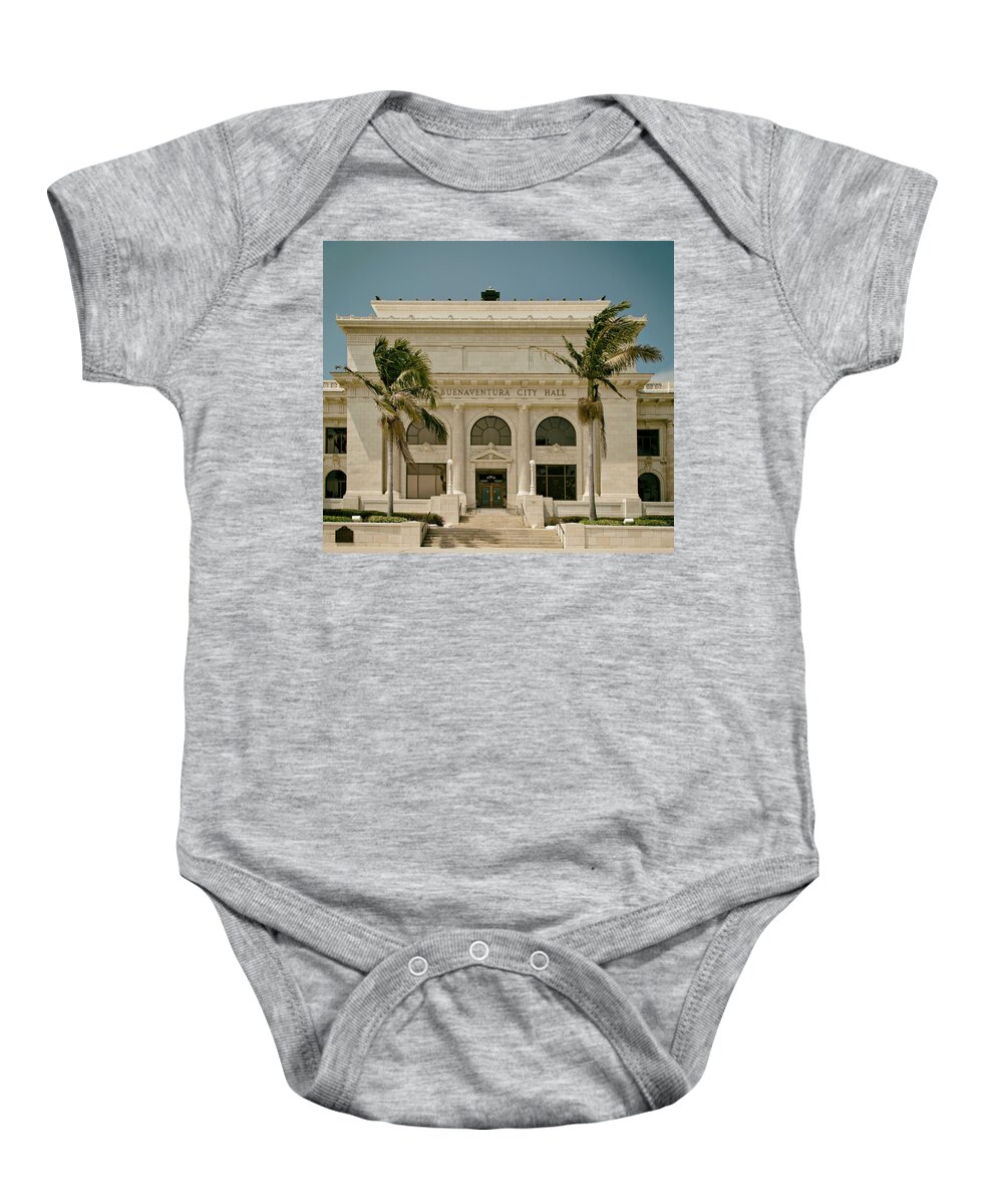 Ventura Baby Onesie featuring the photograph Ventura City Hall #1 by Mountain Dreams