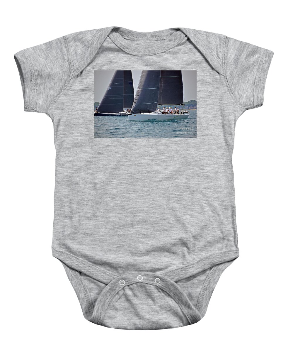 Bayview Yacht Club Baby Onesie featuring the photograph Natalie J and Evolution by Randy J Heath