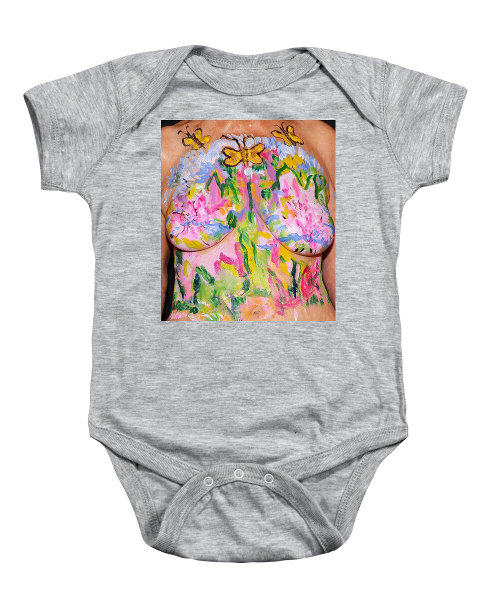 Hadassah Greater Atlanta Baby Onesie featuring the photograph 16. Joyce English, Artist, 2015 by Best Strokes - Formerly Breast Strokes - Hadassah Greater Atlanta