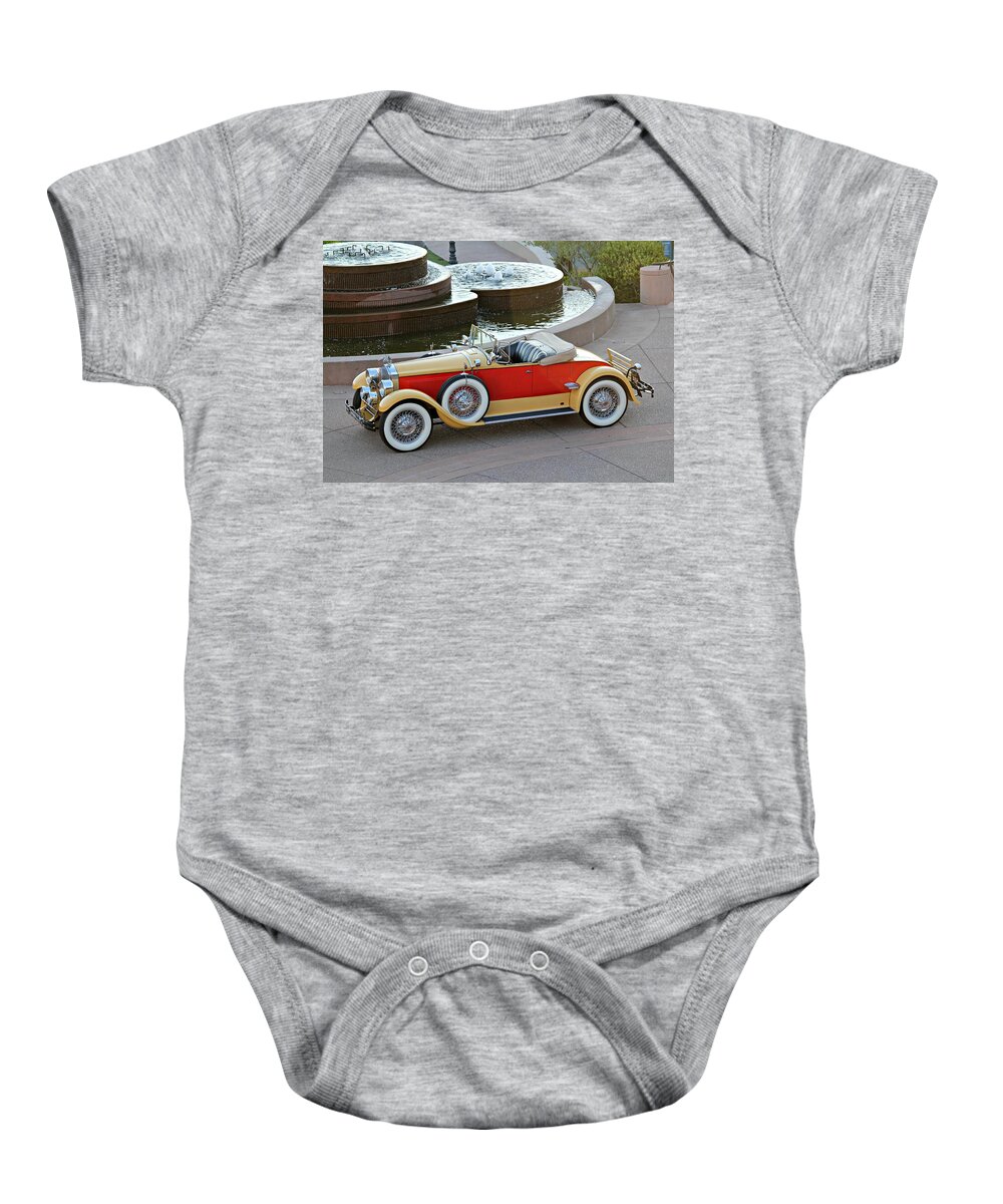 1927 Baby Onesie featuring the photograph 1927 Packard Eight Roadster by Steve Natale