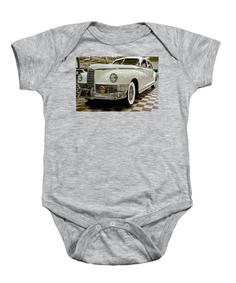 Antique Baby Onesie featuring the photograph 1947-Packard Super Clipper by Michael Gordon