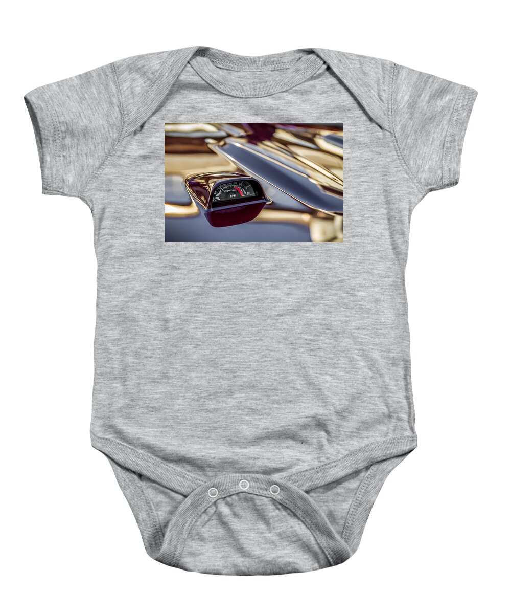 Car Show Baby Onesie featuring the photograph 1969 Pontiac GTO Tach #2 by Ron Pate