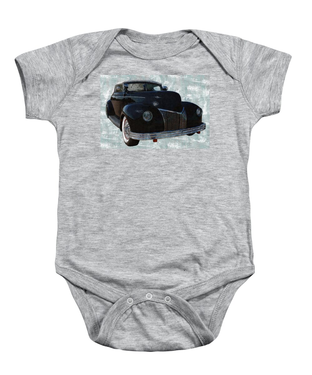  39 Custom Coupe Baby Onesie featuring the digital art 39 Custom Coupe 1 by Ernest Echols