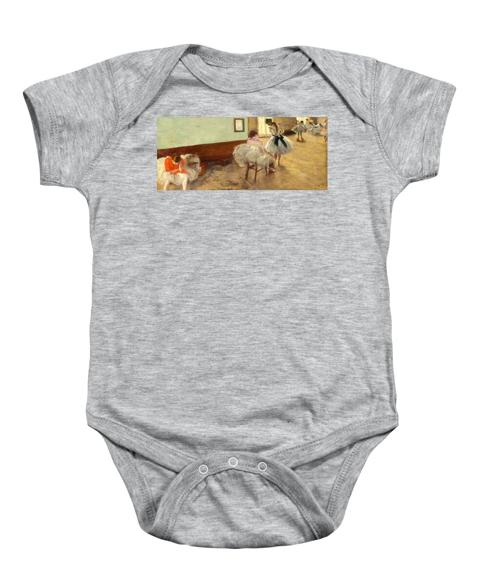 Degas Baby Onesie featuring the painting The Dance Lesson #4 by Edgar Degas