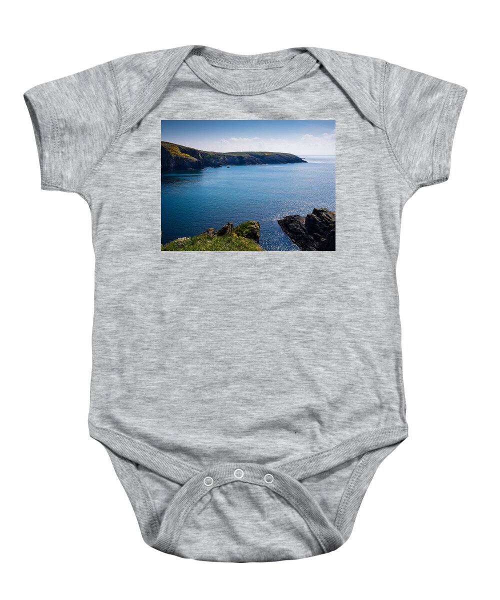Birth Place Baby Onesie featuring the photograph St Non's Bay Pembrokeshire #7 by Mark Llewellyn