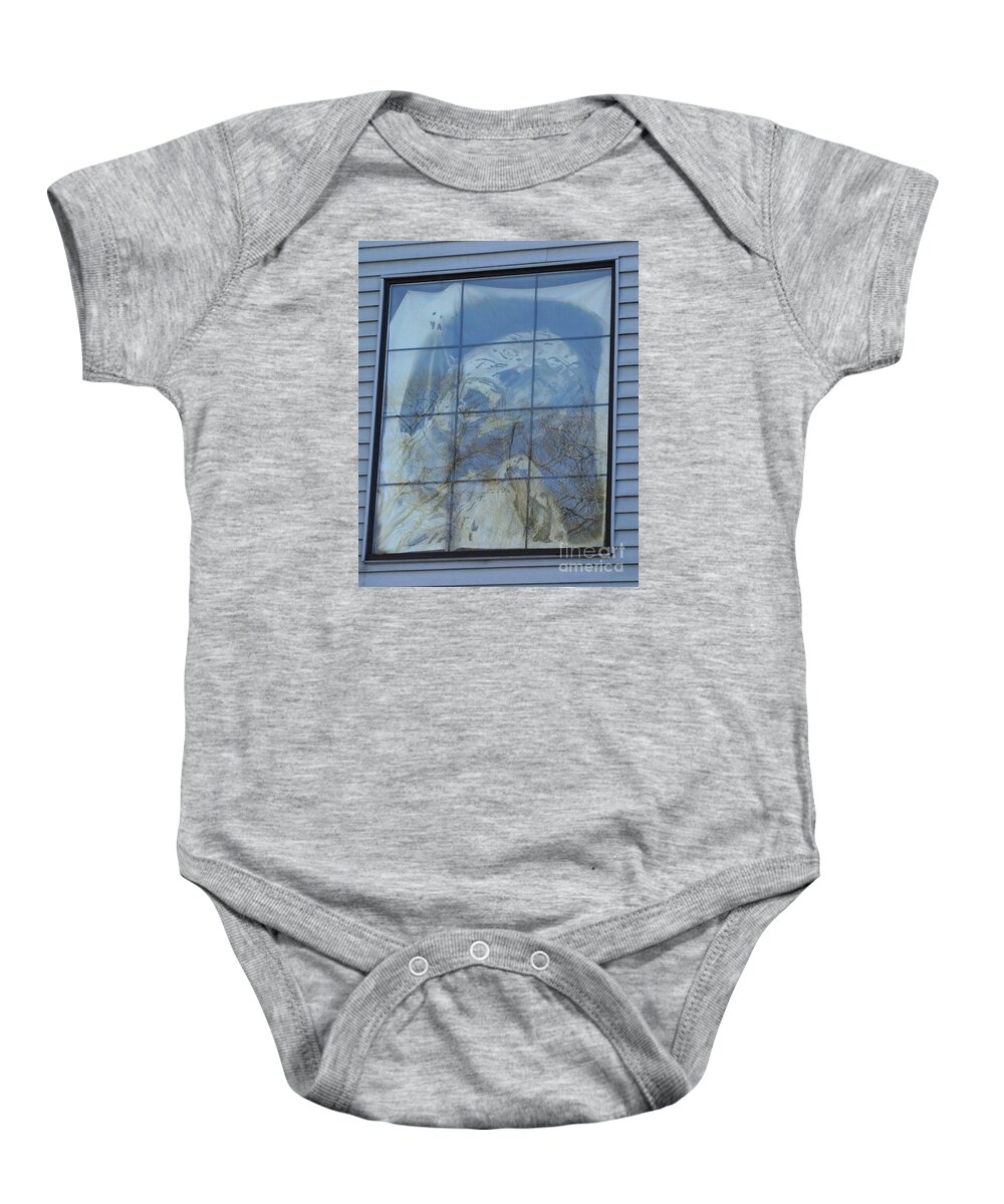 Window Baby Onesie featuring the photograph A Cry For Help by Living Color Photography Lorraine Lynch