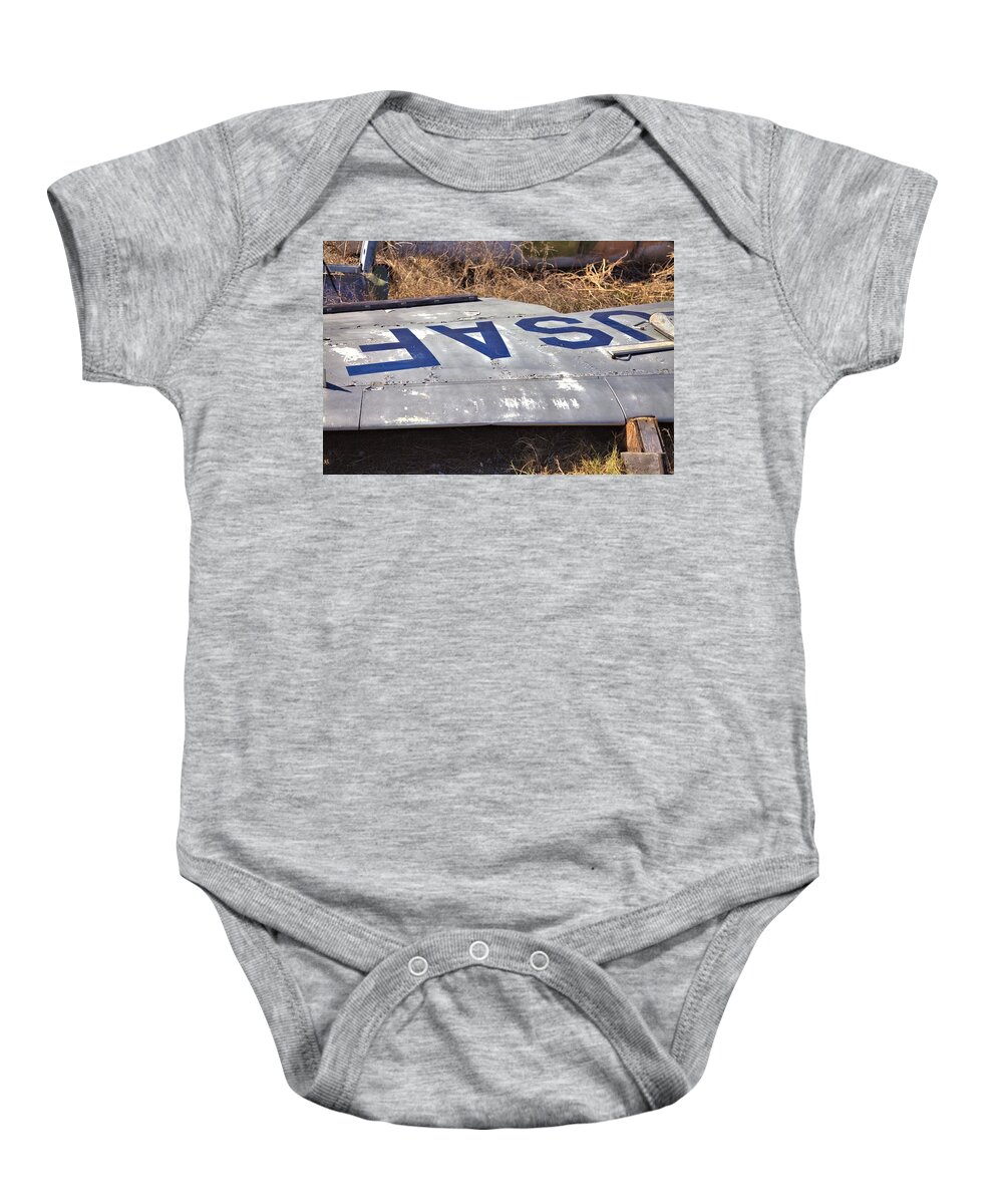 7867 Baby Onesie featuring the photograph A Wing and a Prayer by Gordon Elwell